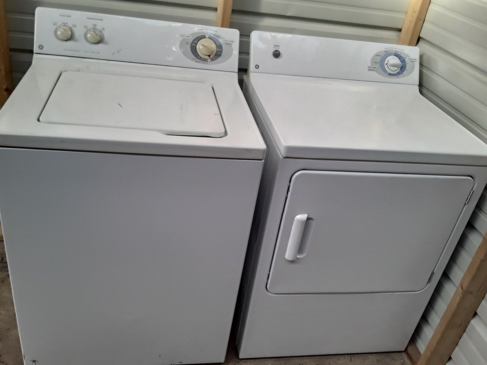 Ge set washer & dryer