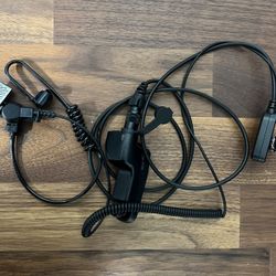 Hawk Lapel Mic with Quick Release Adapter for Motorola APX6000 APX7000 XPR Radio (Black Tube)