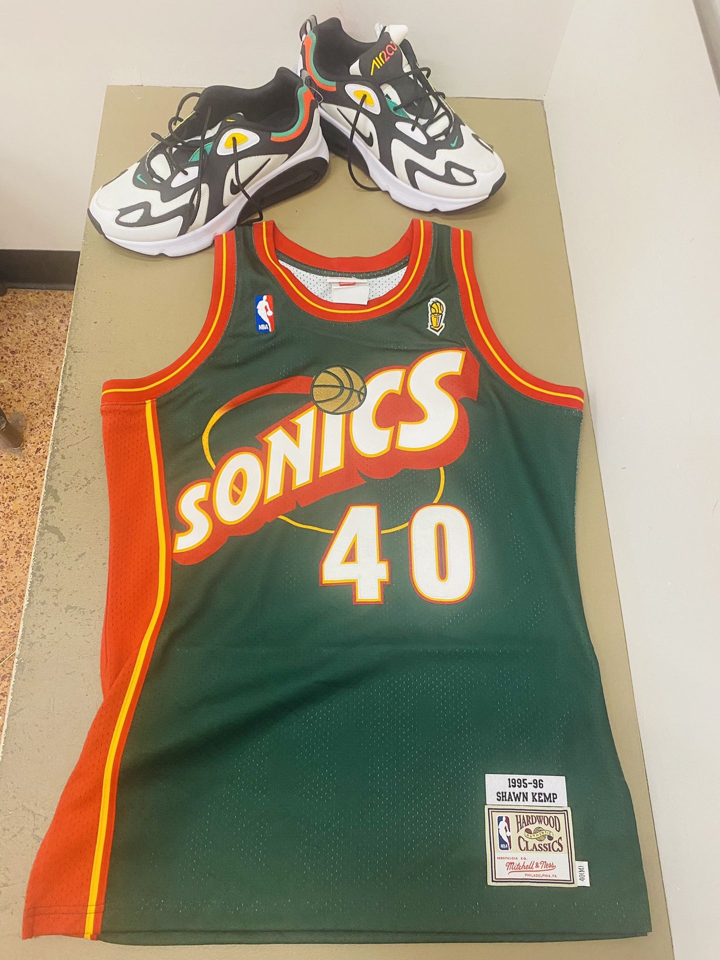 Seattle SuperSonics Authentic Shawn Kemp Jersey