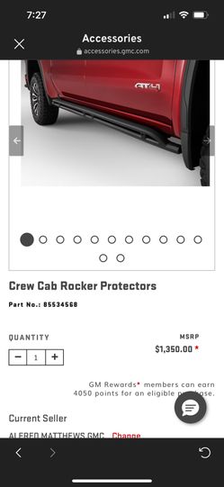 GMC At4x/At4 Crew Can Rocker Protectors(New)