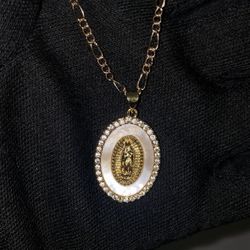 18k Gold Dipped Virgin Mary Charm  