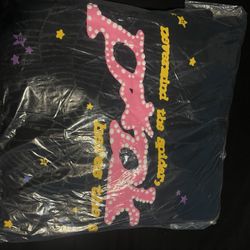 SP5DER BLACK PUNK HOODIE