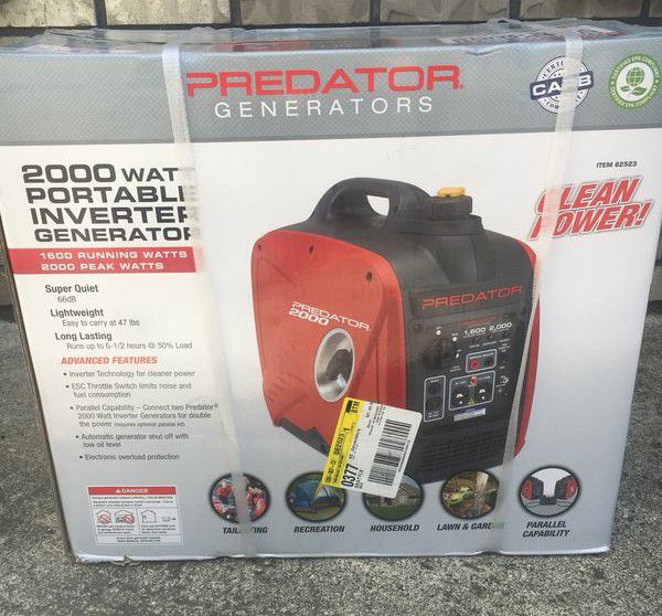 Predator 2000 Watt Portable Generator for Sale in Carmichael, CA - OfferUp