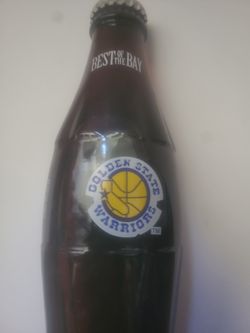 1986 Best Of The Bay Golden State Warriors Coca Cola Bottle