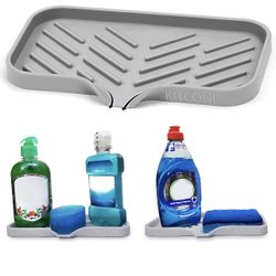 New! Unused! Silicone Sponge Holder for Kitchen Sink, 45 Degree Groove Drains Si