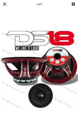 DS18 PRO-NEO8R 800W Mid Bass Neodymium Midrange 4 Ohm Car Audio Speaker 8"