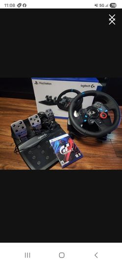 Playstation Stiring Wheel And Pedel With Game