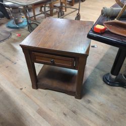 Solid Wood End Table
