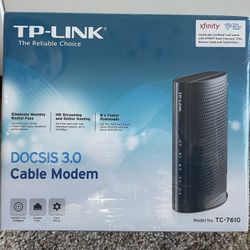 TP-Link Docsis 3.0 Cable Modem 343 Mbps TC-7610 Xfinity NIB