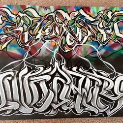 Custom GRAFFITI Canvas! (Any Word)