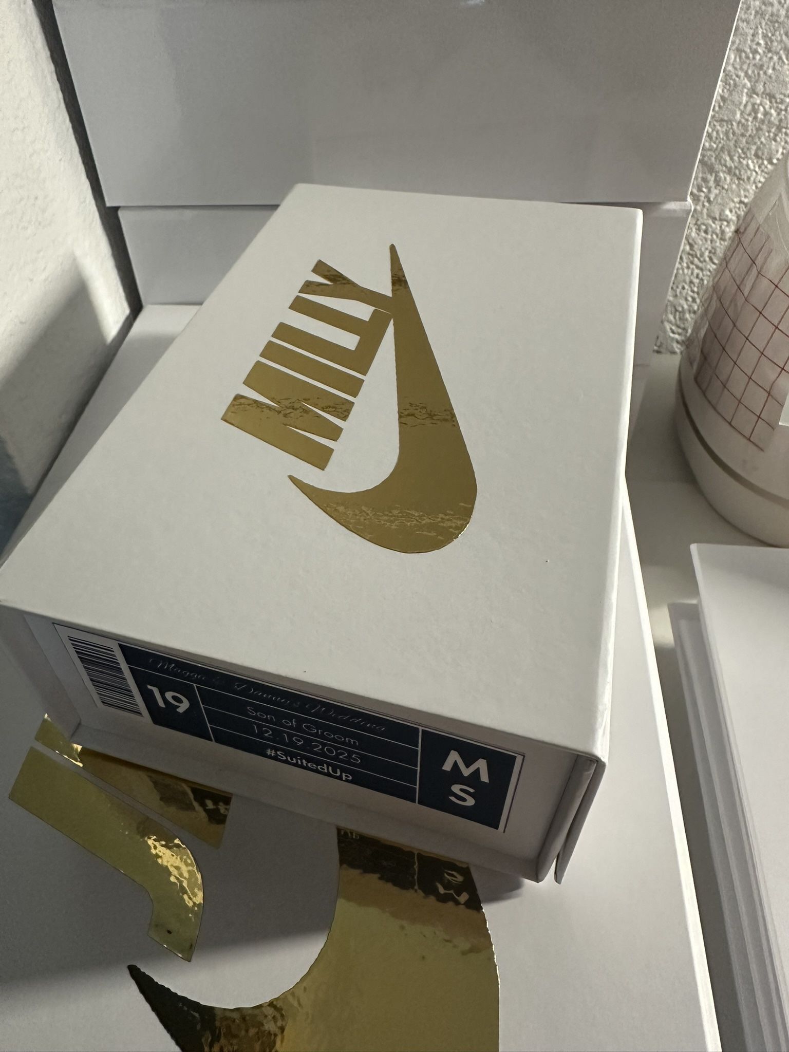 Custom Wedding Shoebox Favors