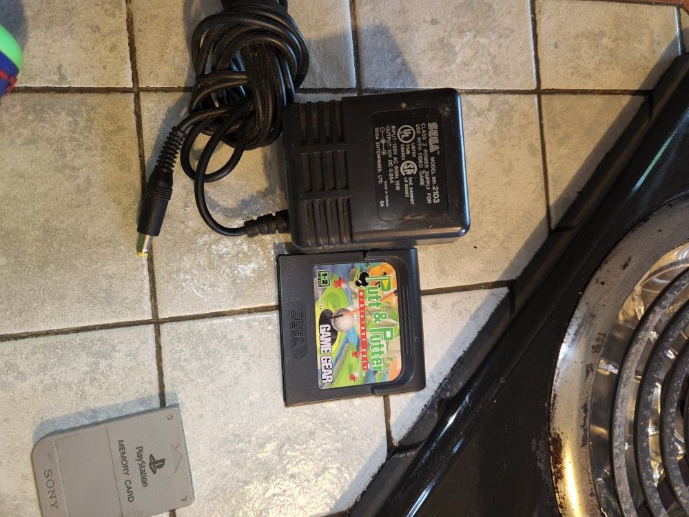 Sega Game Gear Charger And Game