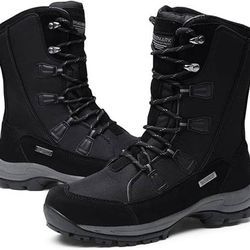 NEW SZ 7 ROCKMARK Women Waterproof Insulated Winter Snow Boots Mid Calf Warm Outdoor Footwear