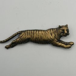 Large 3.5" Tiger Brooch Pin