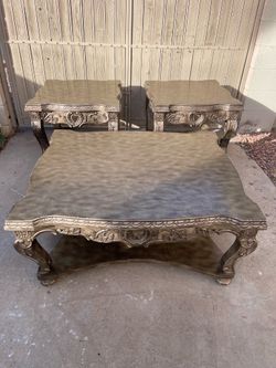 Elegant living room table set