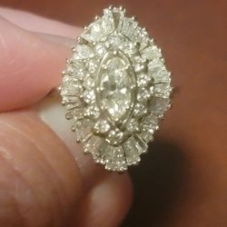 Authentic Diamond Ring Size 7