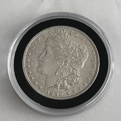 1896 Morgan Silver Dollar AU