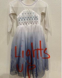 Frozen Elsa Girls Light-Up Costume Dress
