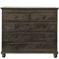 RESTORATION HARDWARE Annecy Metal-Wrapped 5 drawer Dresser & Open Nightstands