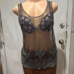 Banana Republic Women's Gray Mesh