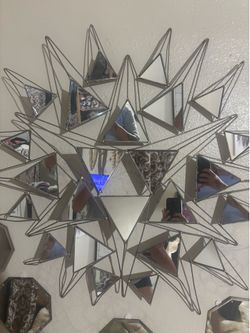 Geometric Starburst Wall Mirror