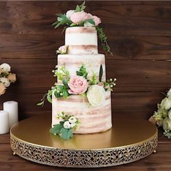 Gold Metal Cake Stand