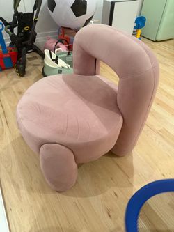 sofa chair plush pink
