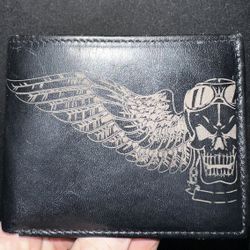 Brand New Real Leather Wallet With Design