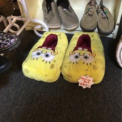 SpongeBob, Rain boots, and Bedroom shoes