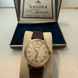 Vintage 1964 Men's Bulova Jet Clipper 17 Jewel 11AFAC 
