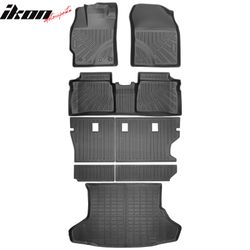 Fits 2010-2015 Toyota Prius TPE All Weather Floor Mats + Trunk Mat + Backrest Mats