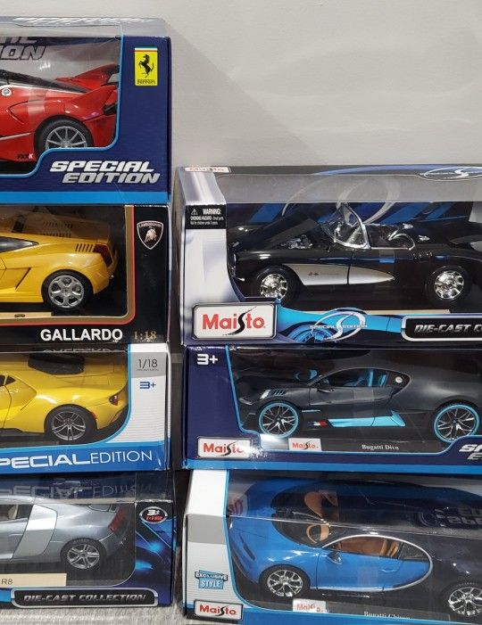 Lot 7 Maisto Special Edition Diecast Cars 1/18 scale , New See Pictures , YES ITS AVAILABLE,