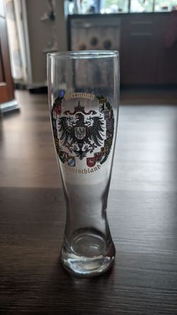 Deutschland Germany Beer Glass 7.5" Tall