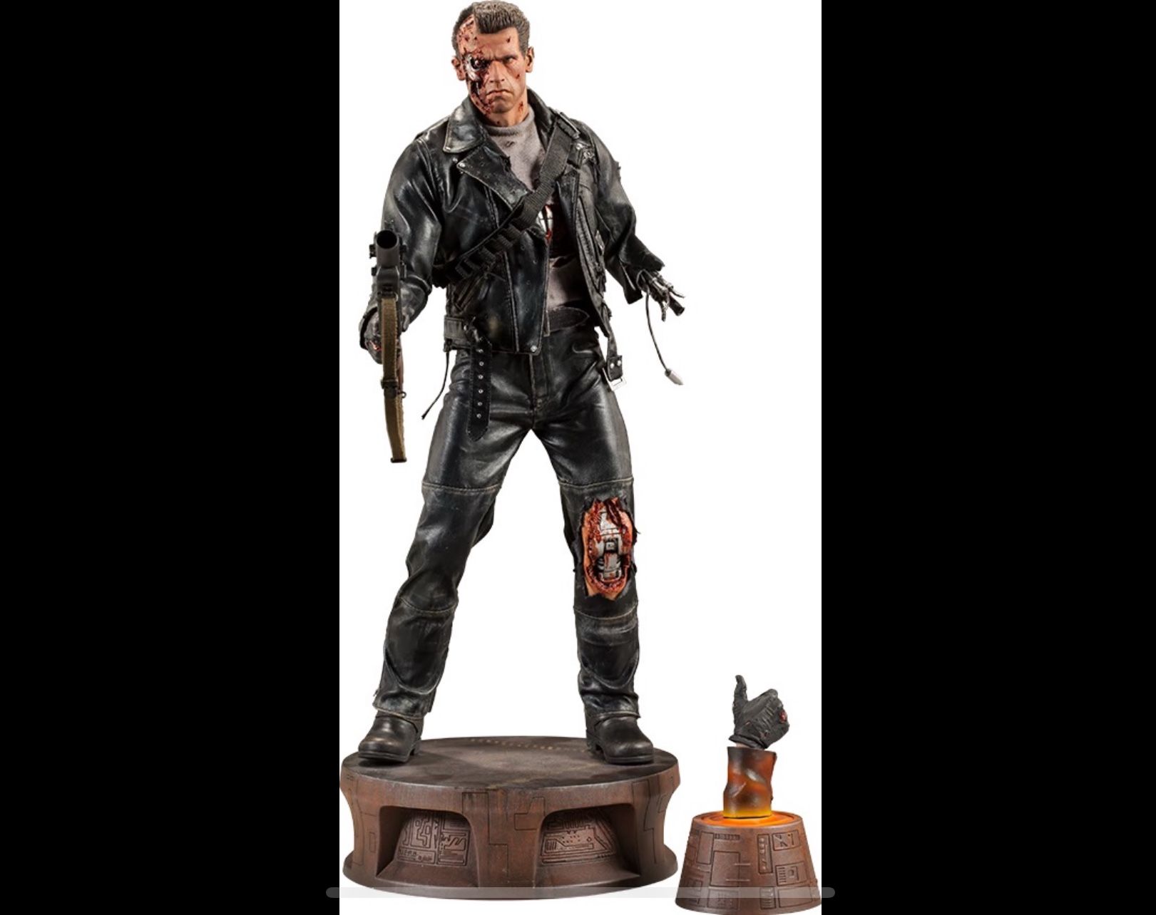 Sideshow Collectibles Terminator 2 Battle damaged T-800 EX Statue