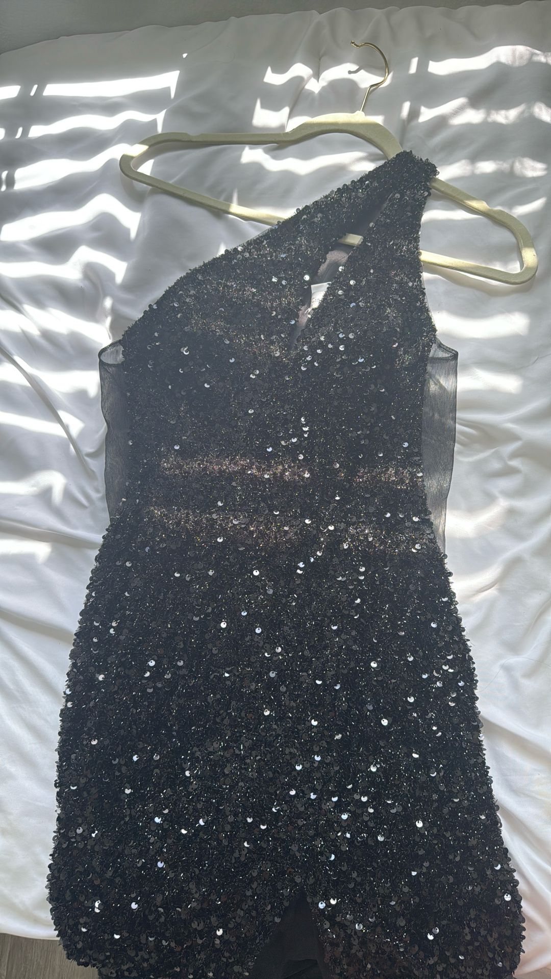 Black Sequin Shiny Dress