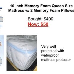 10Inch Memory Foam Queen mattress  