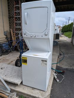 GE stackable washerdryer