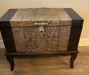 Large decorative storage trunk