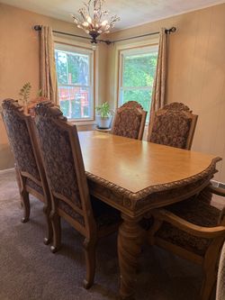 Dining table and chairs