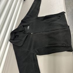 The North Face Fleece Jacket Mens L Black Full-Zip Up 