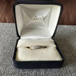 14kt Yellow Gold .5ctw Diamond Wedding Band Size 7