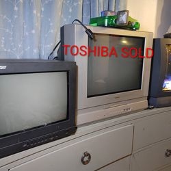 Multiple crt tube tvs, ProScan and American dynamics