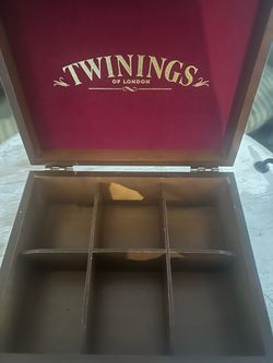 Twinings Wooden Tea Chest with 6 compartments