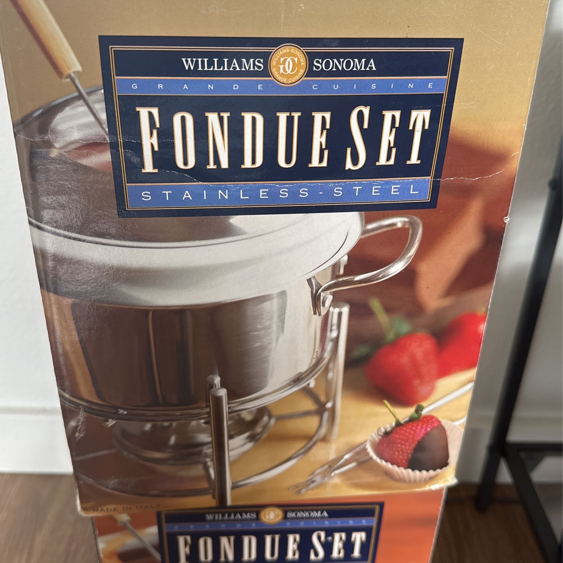 Williams Sonoma Fondue Set Brand New In Box Stainless Steel