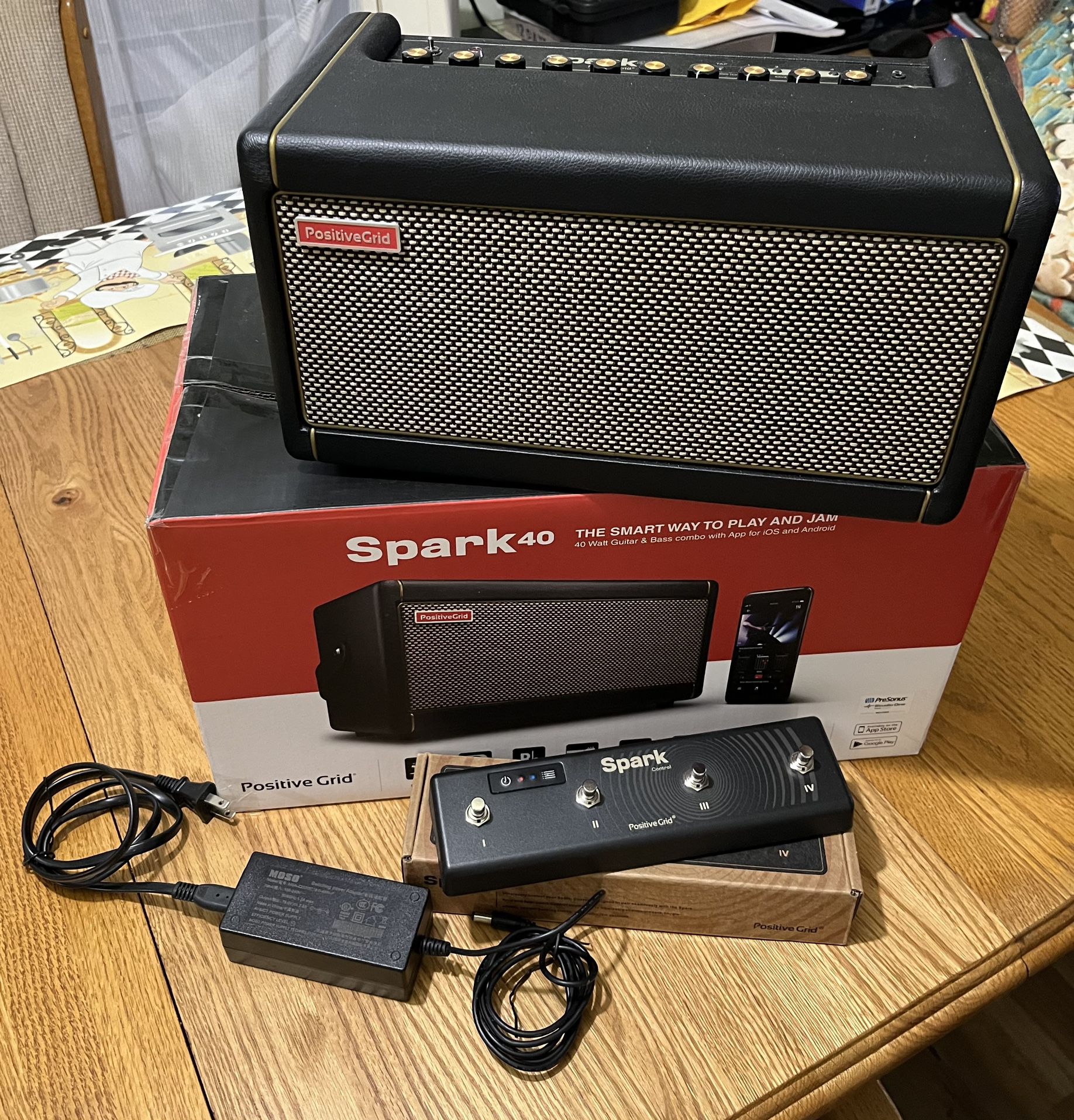 Positive Grid Spark 40 Guitar Amp  w/ $100 Foot Controller