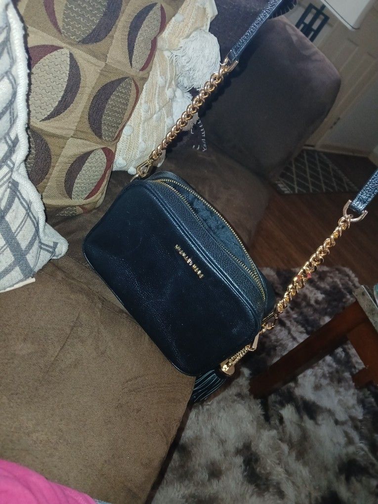 Leather Black Michael Kors Shoulder Strap Purse
