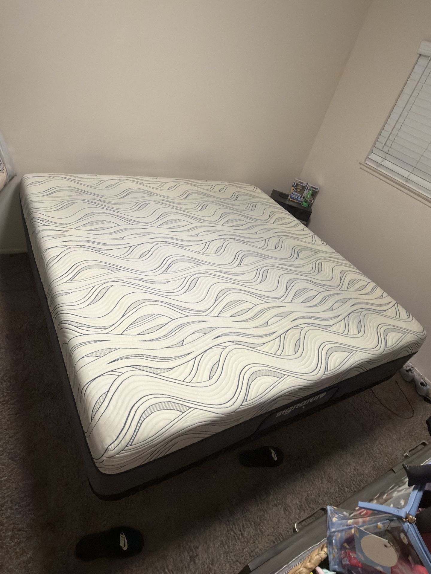 Used King Size Bed With Head Tilting Bed Frame. 