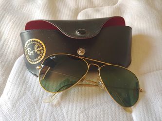 Ray Ban Aviators Gold Frame 58 mm Italy
