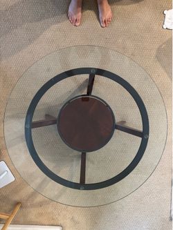 2 Glass Tables – Side Table + Coffee Table (Set or Separate)