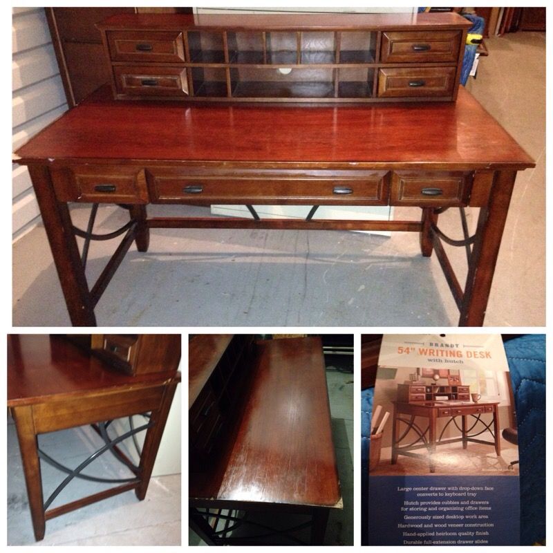 Whalen Brandt Writing Desk w Hutch